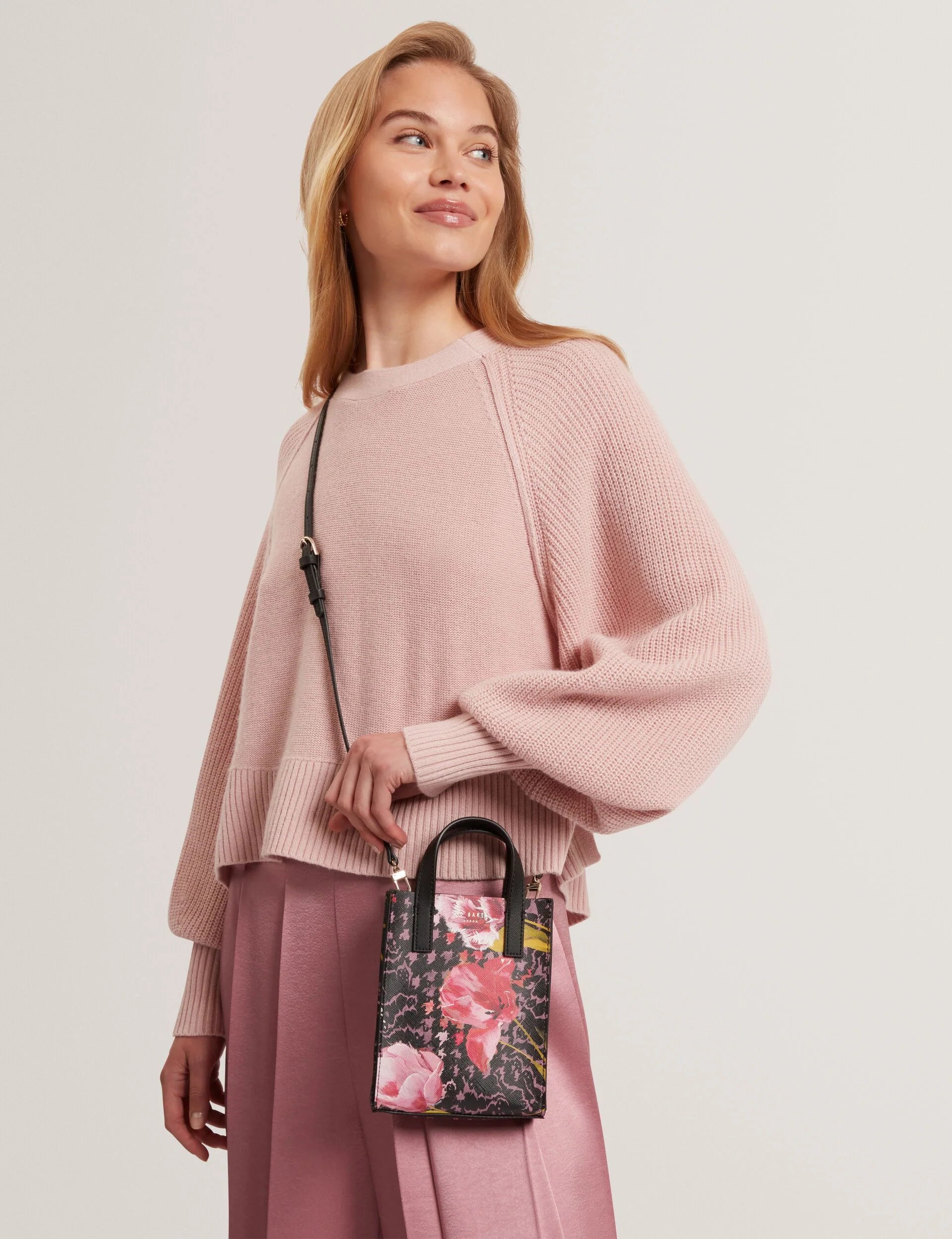 TED Baker Black Floral Check Print