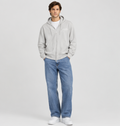 Armani Exchange light-colored or taupe/white zip-up hoodie