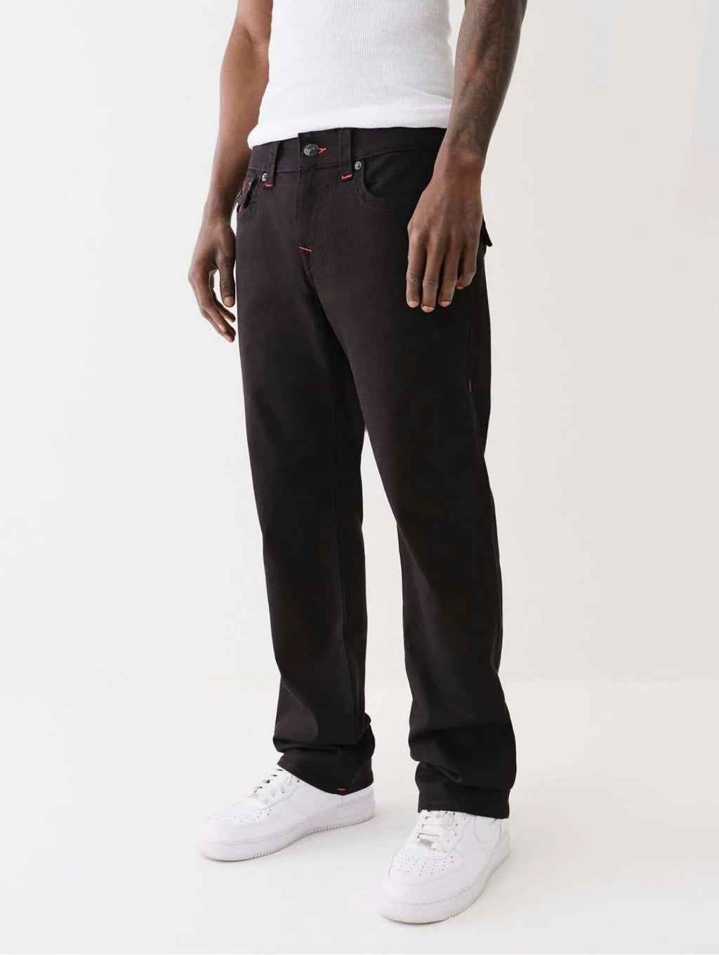 Men Embroidered Ricky Straight Fit Mid Rise Jeans
