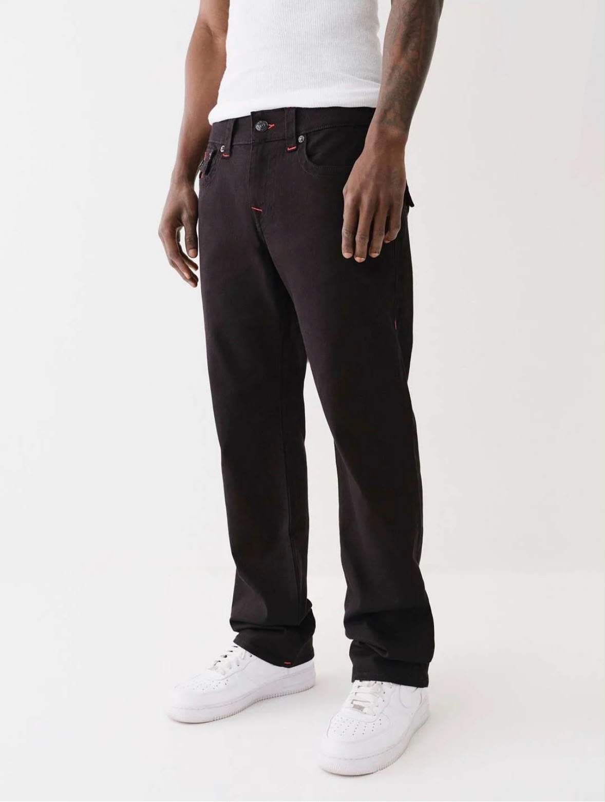 Men Embroidered Ricky Straight Fit Mid Rise Jeans