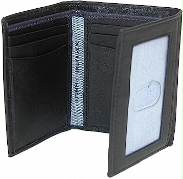 Tommy Hilfiger Men's Genuine Leather Trifold Wallet