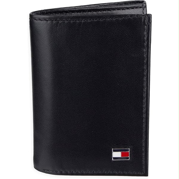 Tommy Hilfiger Men's Genuine Leather Trifold Wallet