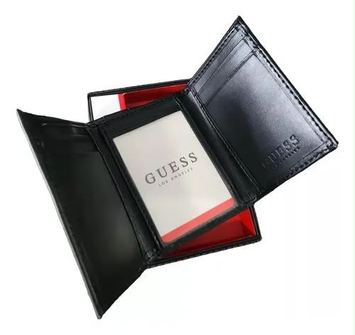 Guess Men Leather Trifold Wallet Wallet