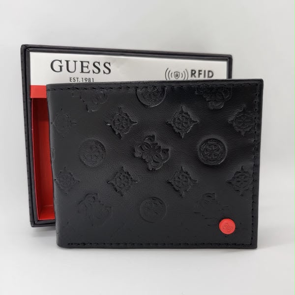 GUESS Men's Leather Slim Bifold Wallet