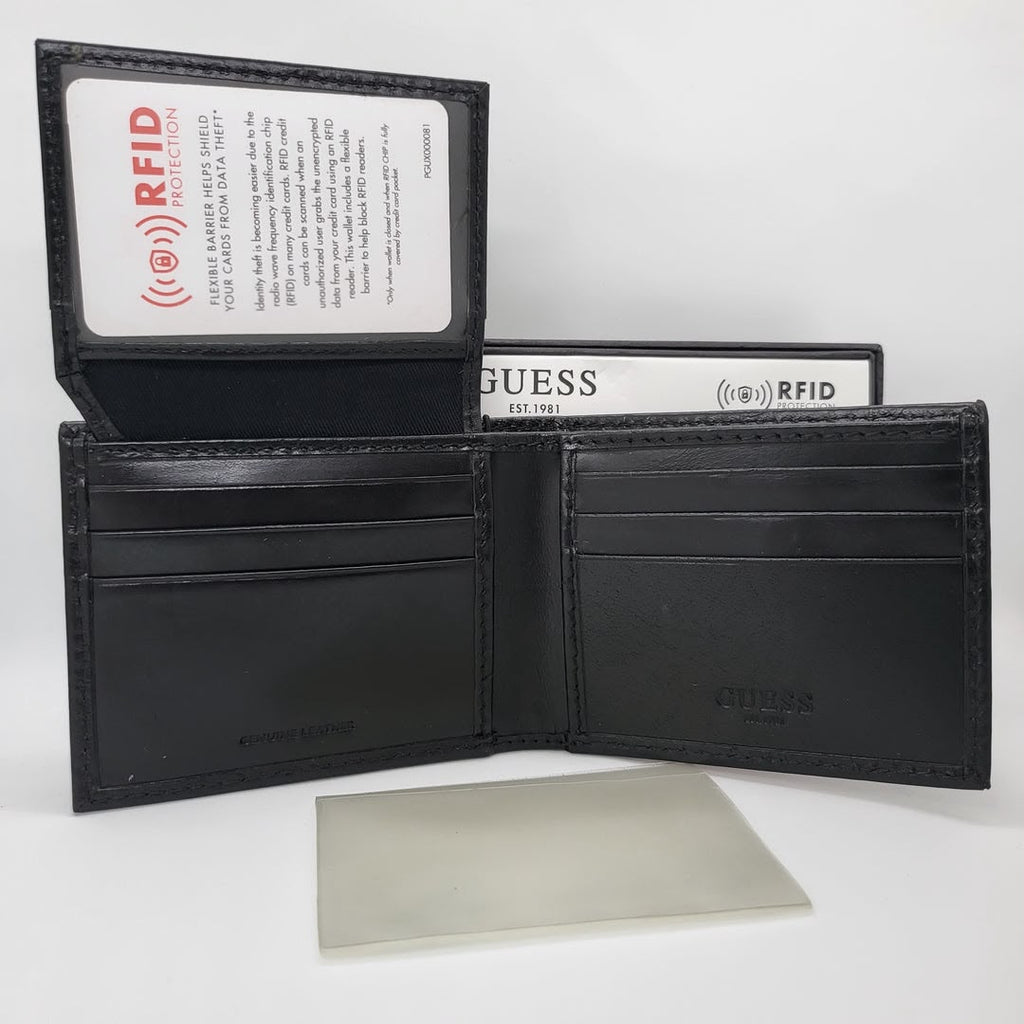 GUESS Men's Leather Slim Bifold Wallet