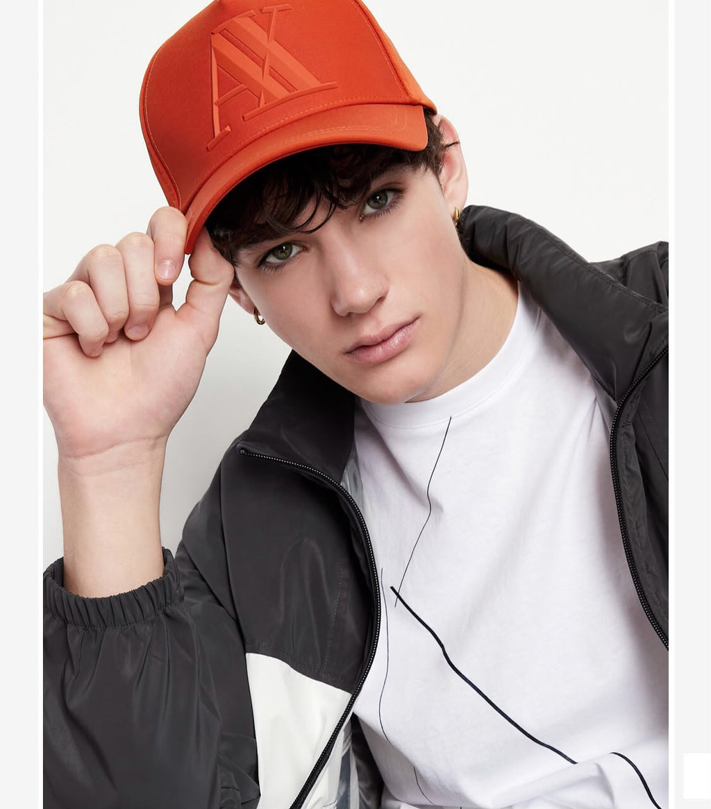 Armani Exchange Icon Logo Embroidered Cap