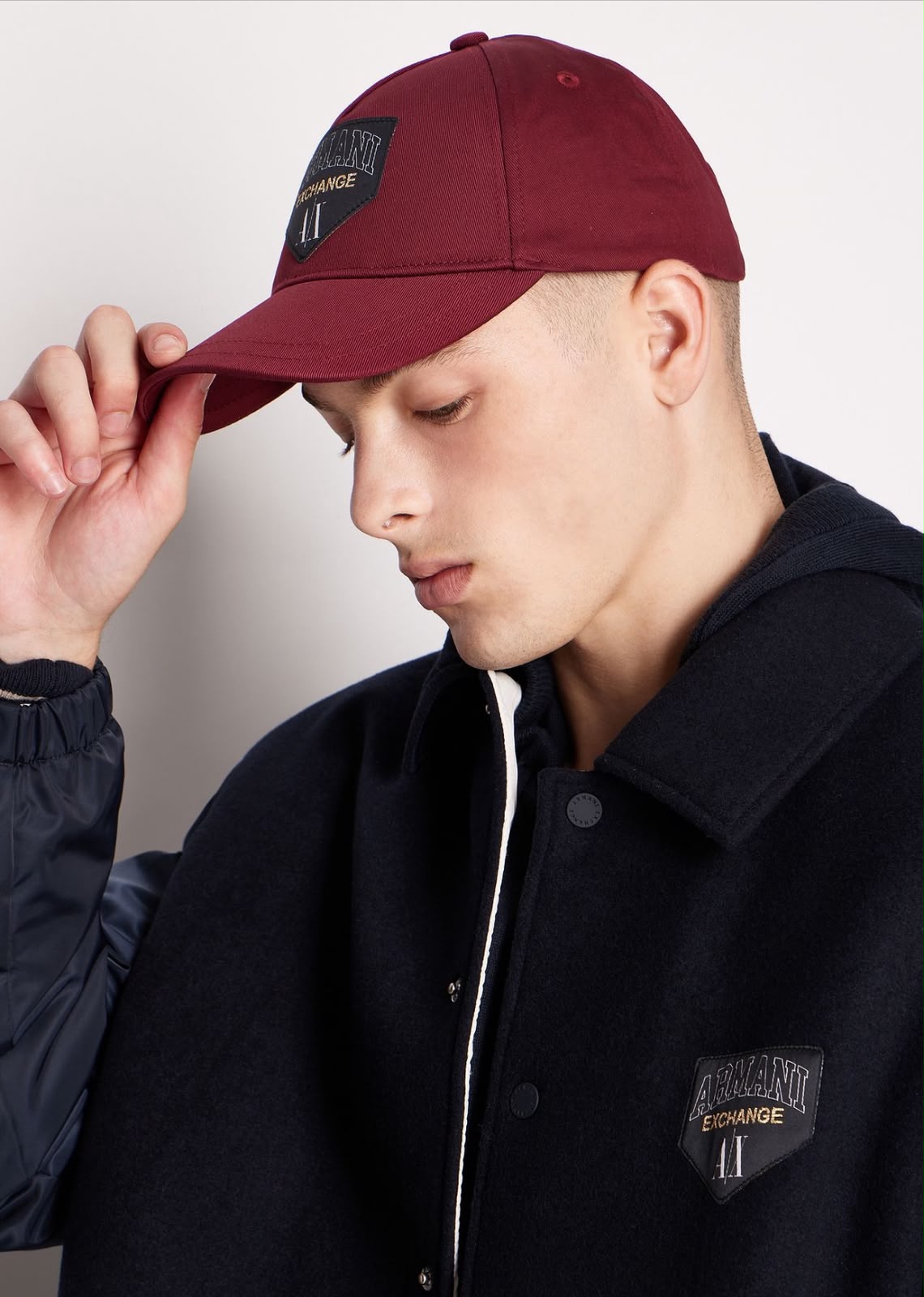 Armani Exchange Icon Logo Embroidered Cap