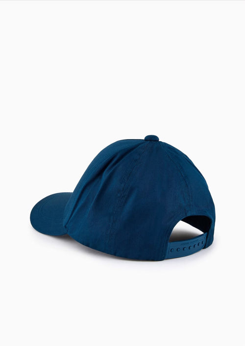Armani Exchange Icon Logo Embroidered Cap - Deep Blue