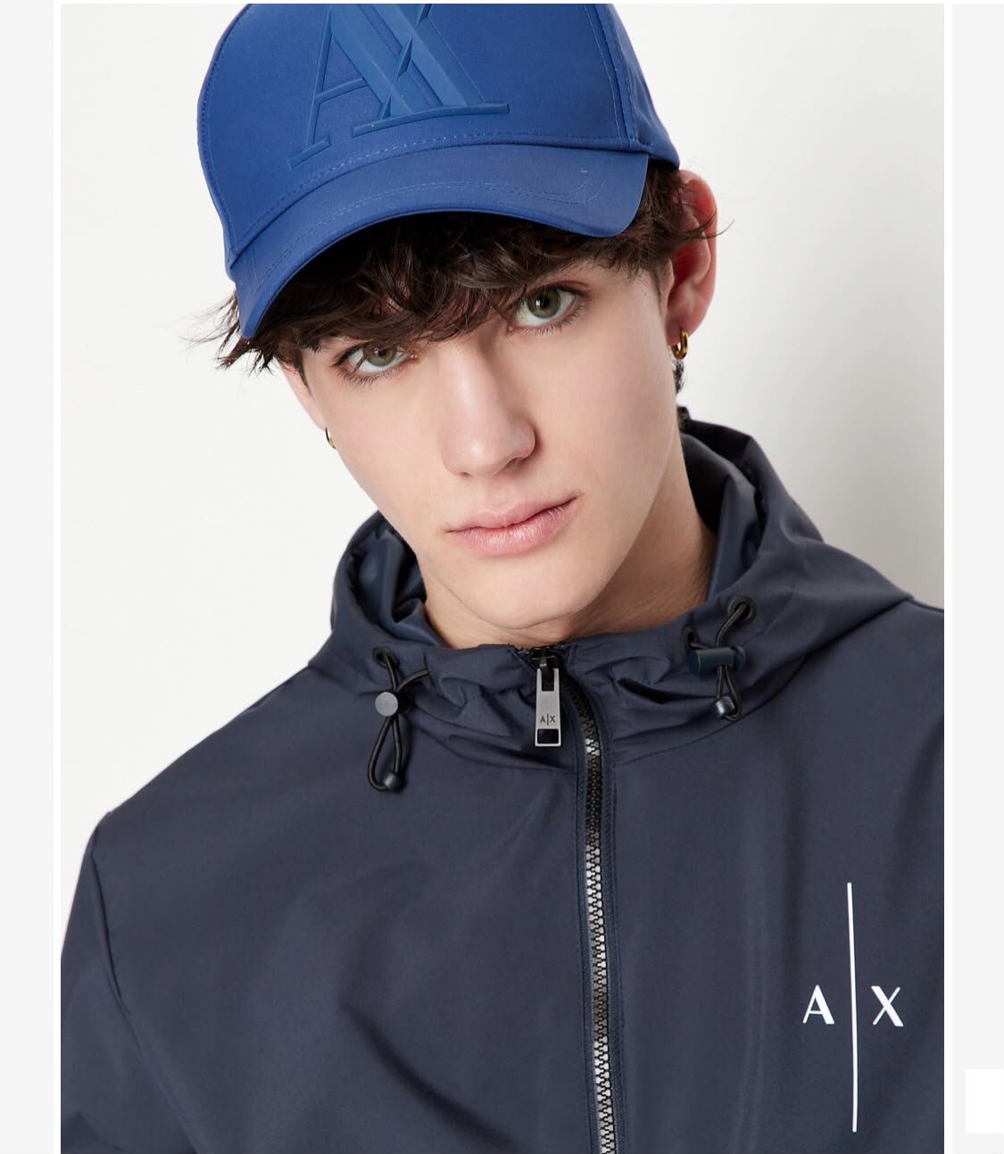 Armani Exchange Icon Logo Embroidered Cap