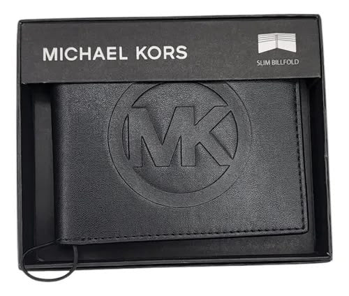 MK Black Leather Wallet