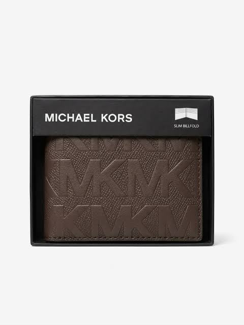 MK Brown Leather Wallet