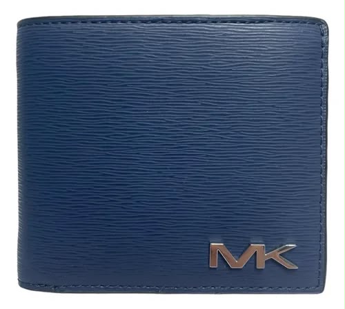 MK Navy Leather Wallet
