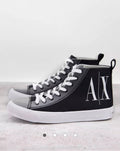 Armani Exchange Icon Project Logo High Top Lace-Up Sneaker