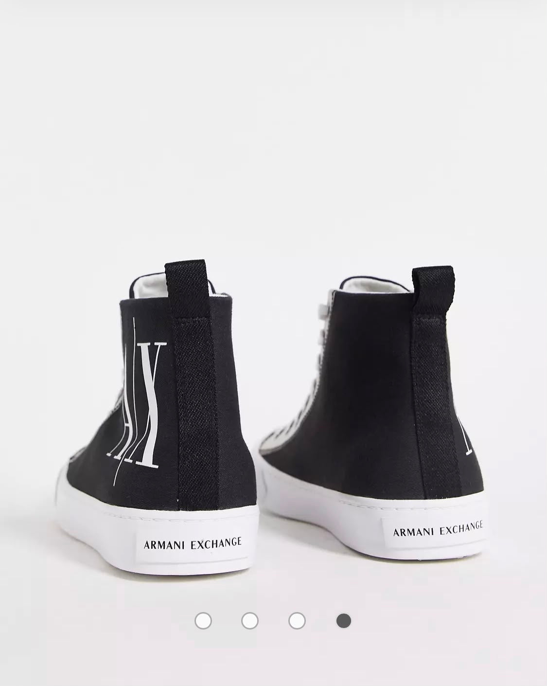 Armani Exchange Icon Project Logo High Top Lace-Up Sneaker