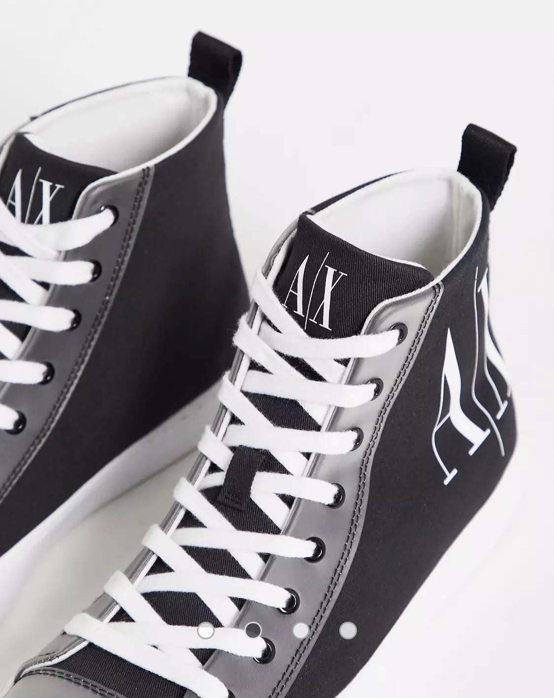 Armani Exchange Icon Project Logo High Top Lace-Up Sneaker