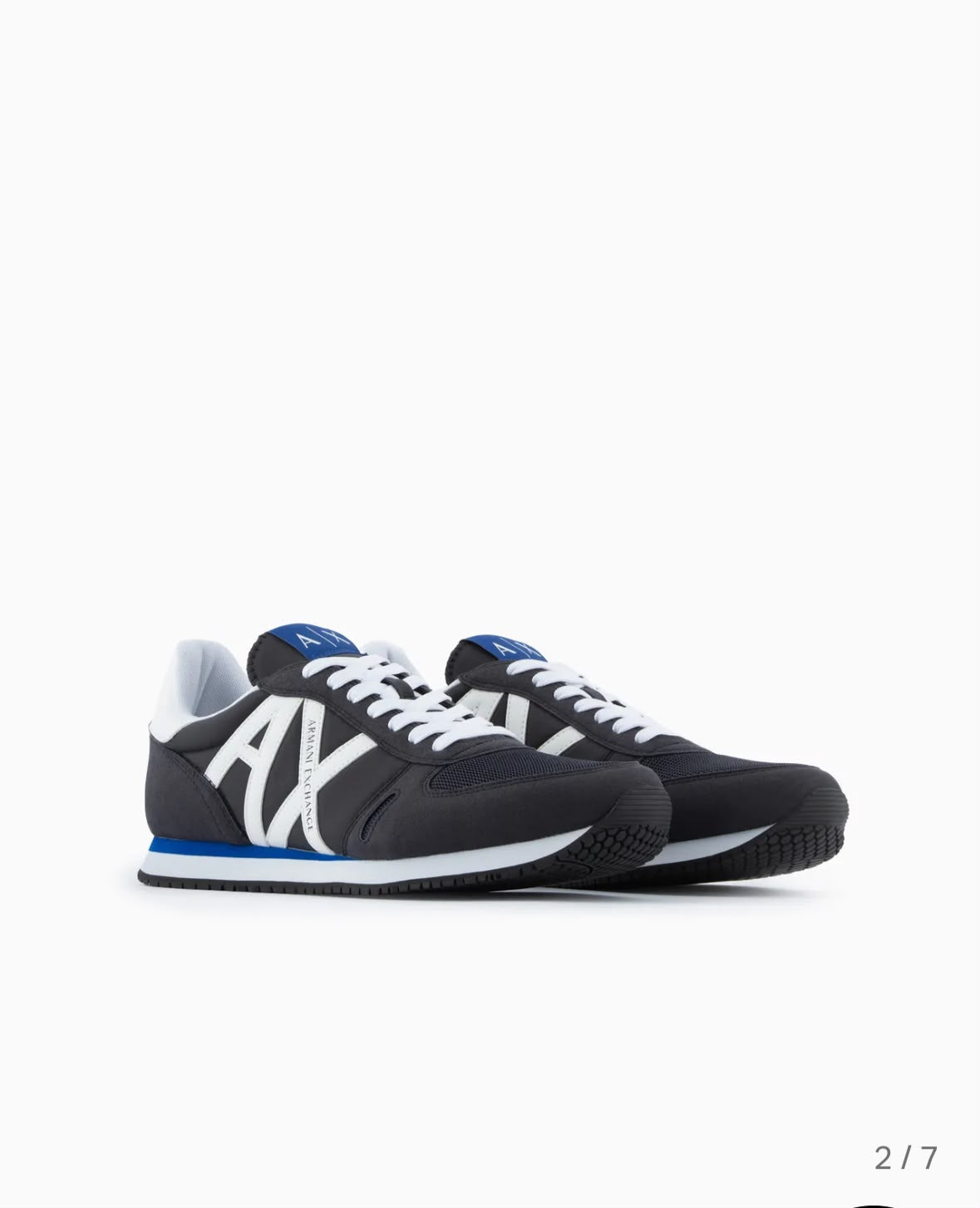 Armani Exchange Men's Retro Block Multicolor Running Sneakers