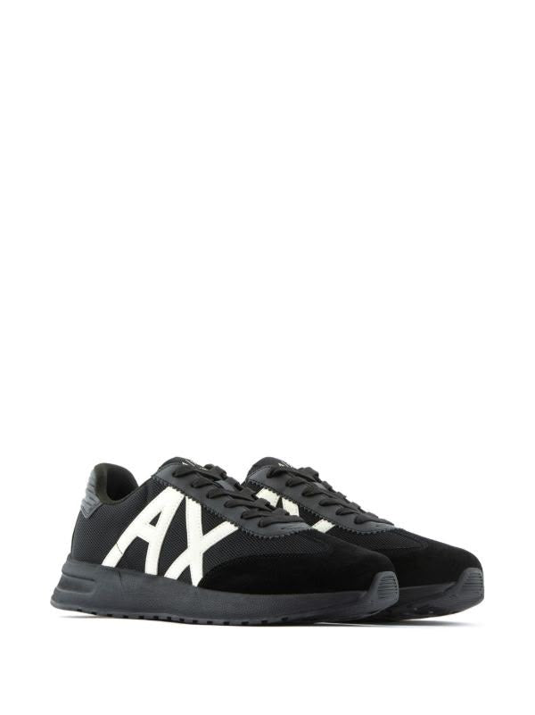 Armani Exchange Men's Logo Lace-Up Retro Running Sneakers