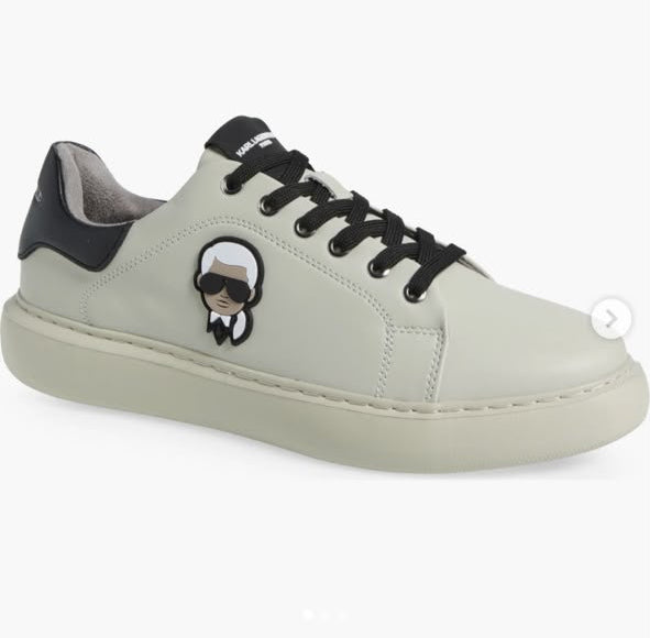 Karl Lagerfeld Men's Karl Head Leather Sneaker