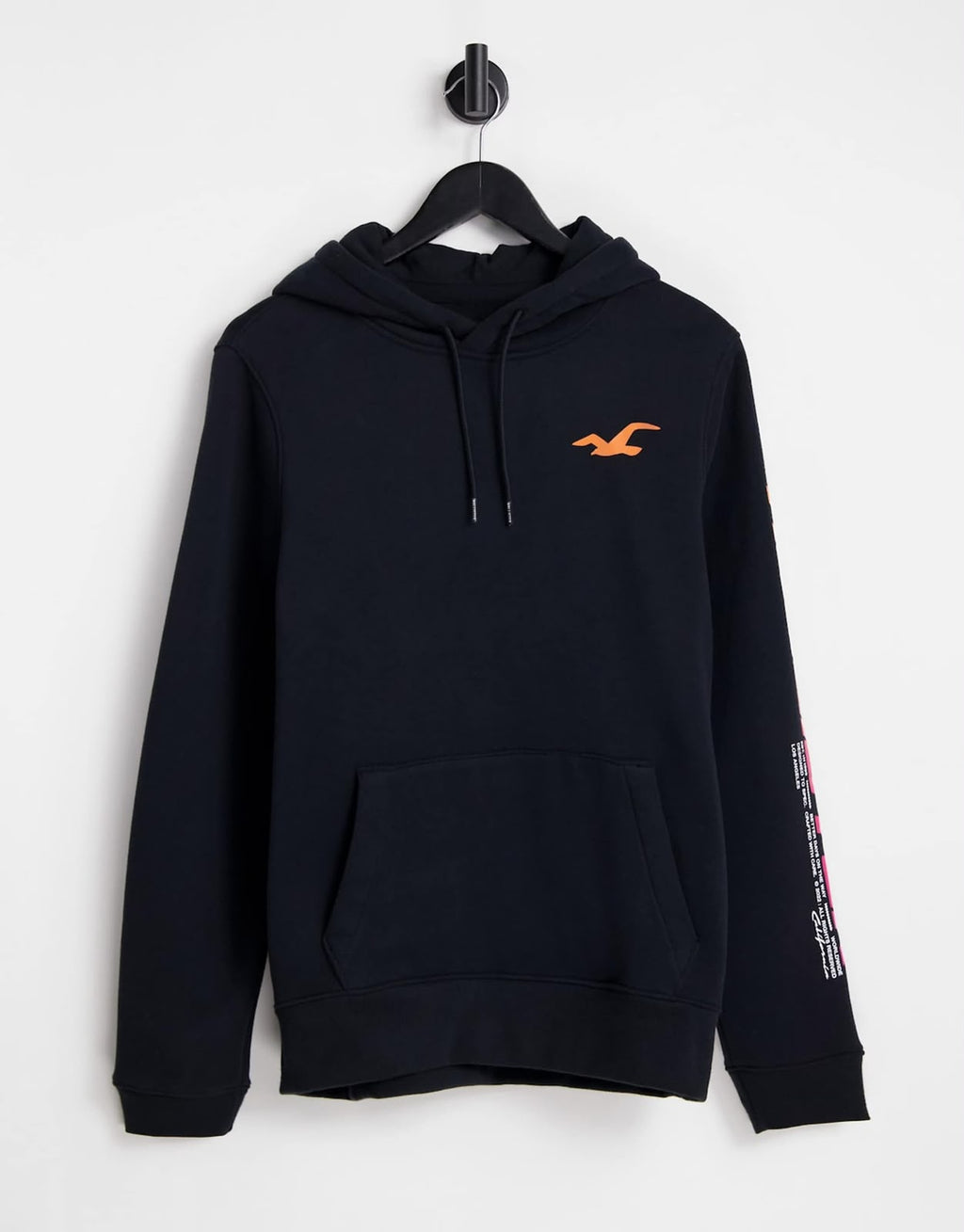 Hollister Men's Contrast Icon Logo Fleece Hoodie