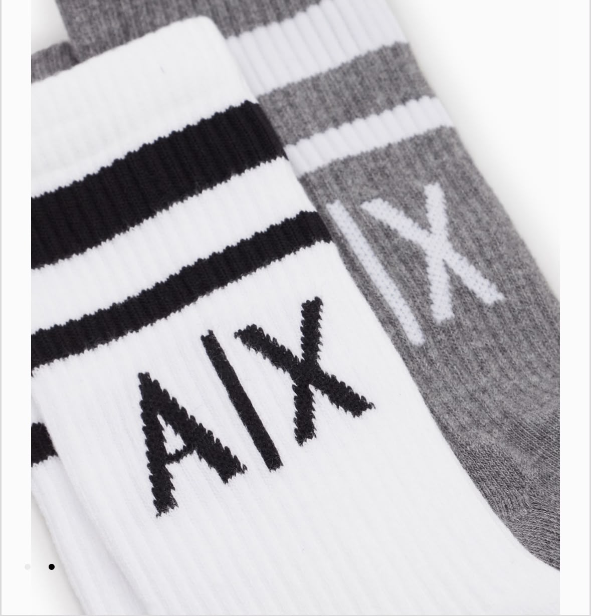 A|X Armani Exchange  Logo Crew Socks 2-pack Socks