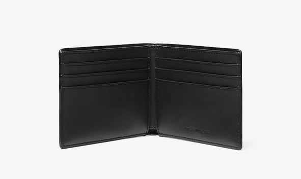 MK Black Leather Wallet