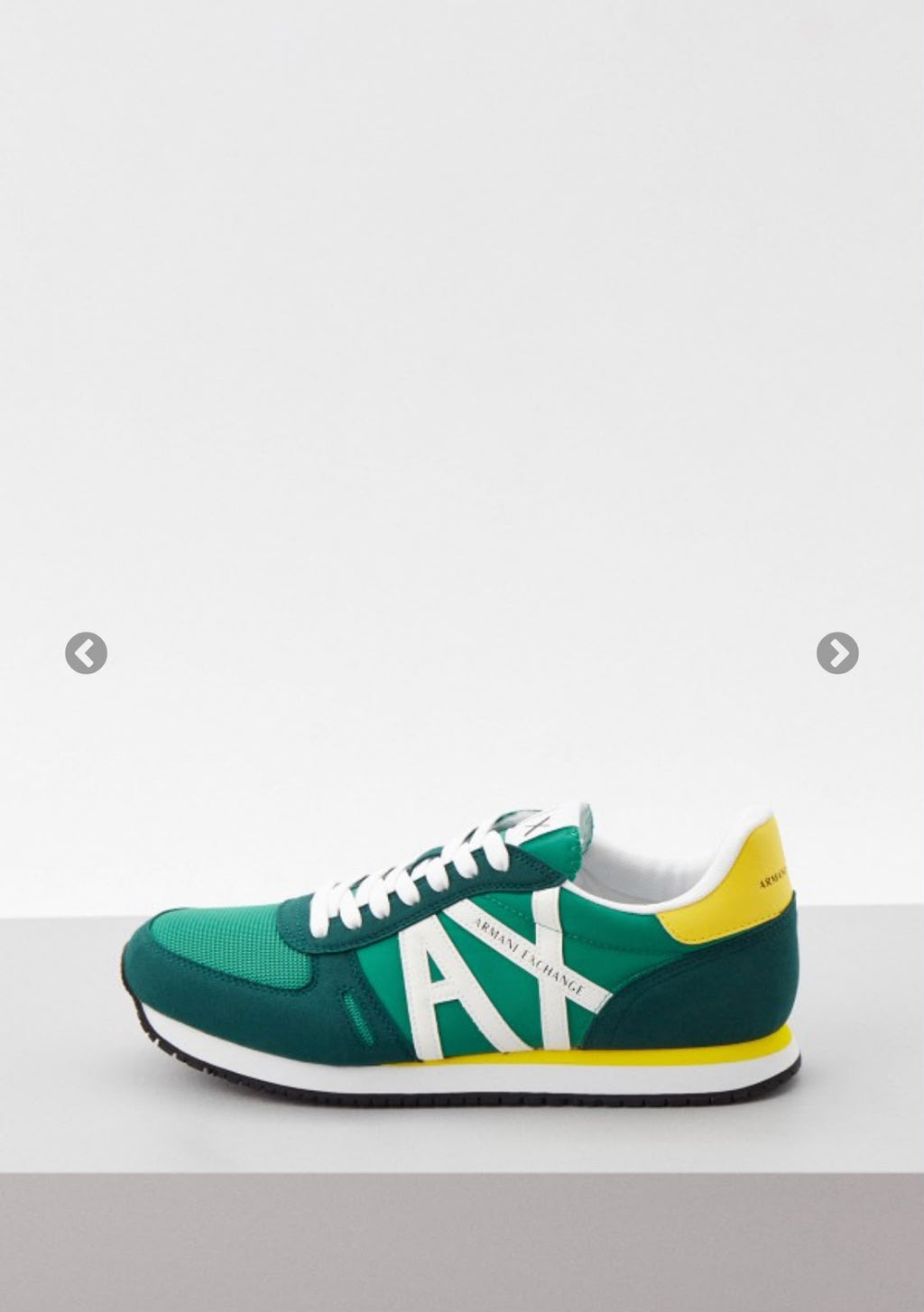 Armani Exchange Men's Retro Block Multicolor Running Sneakers