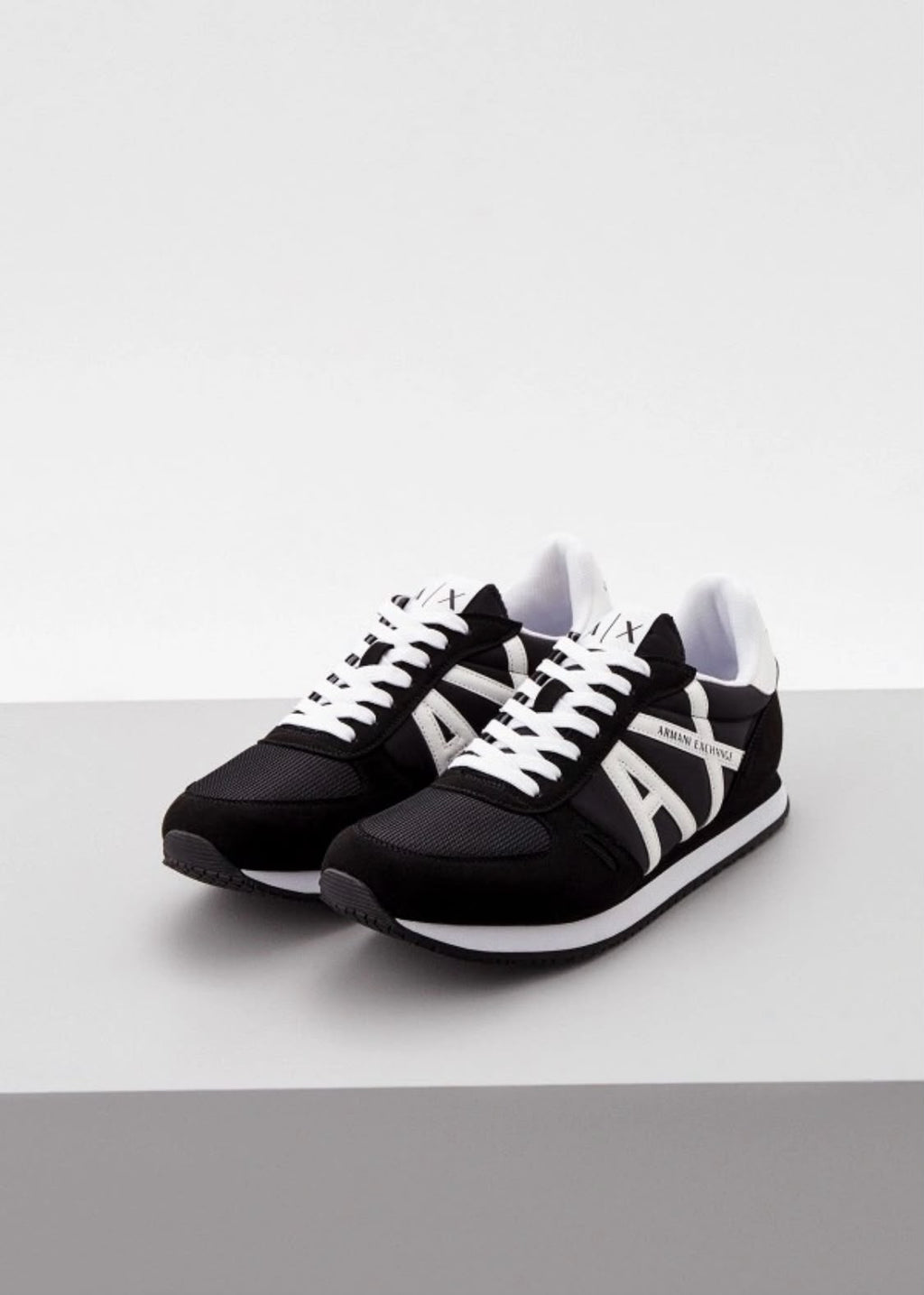 Armani Exchange Men's Retro Block Multicolor Running Sneakers