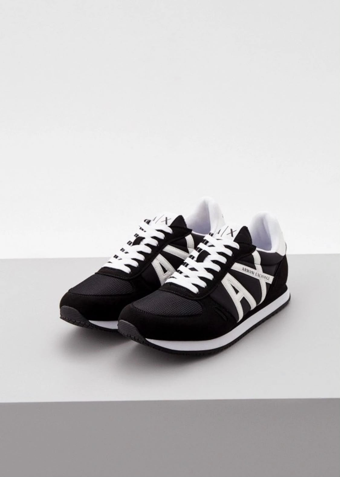 Armani Exchange Men's Retro Block Multicolor Running Sneakers