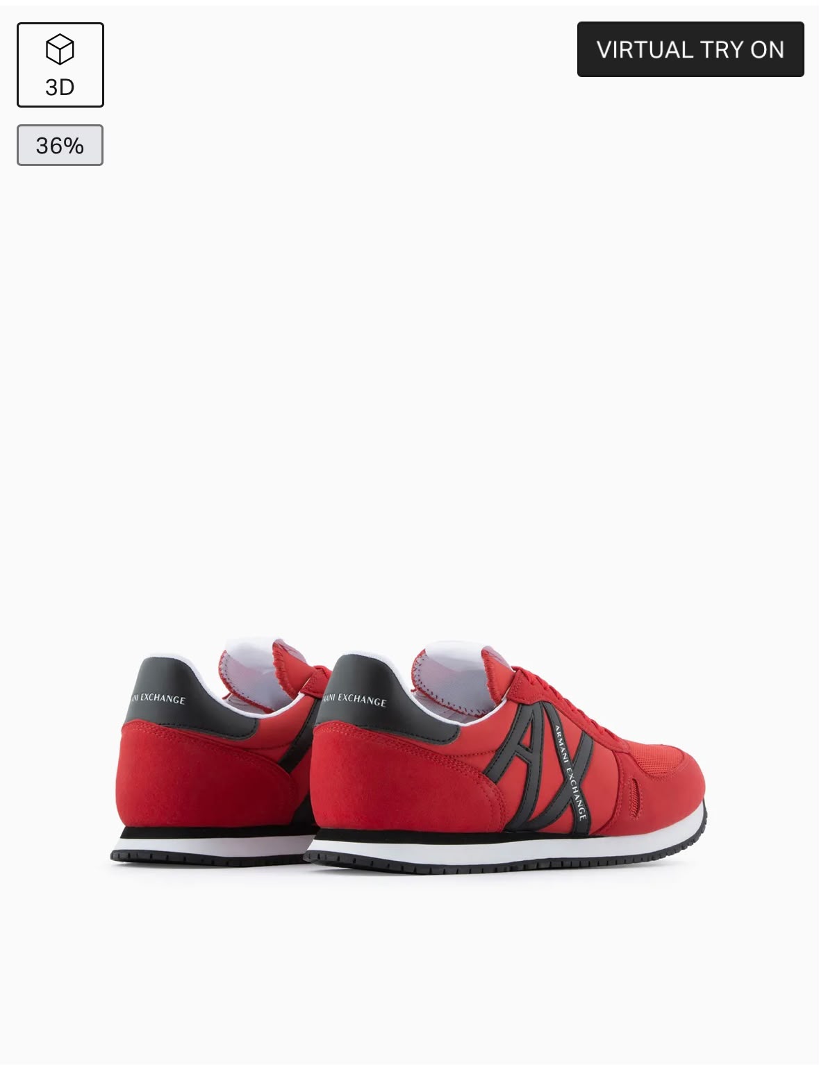 Armani Exchange Men's Retro Block Multicolor Running Sneakers