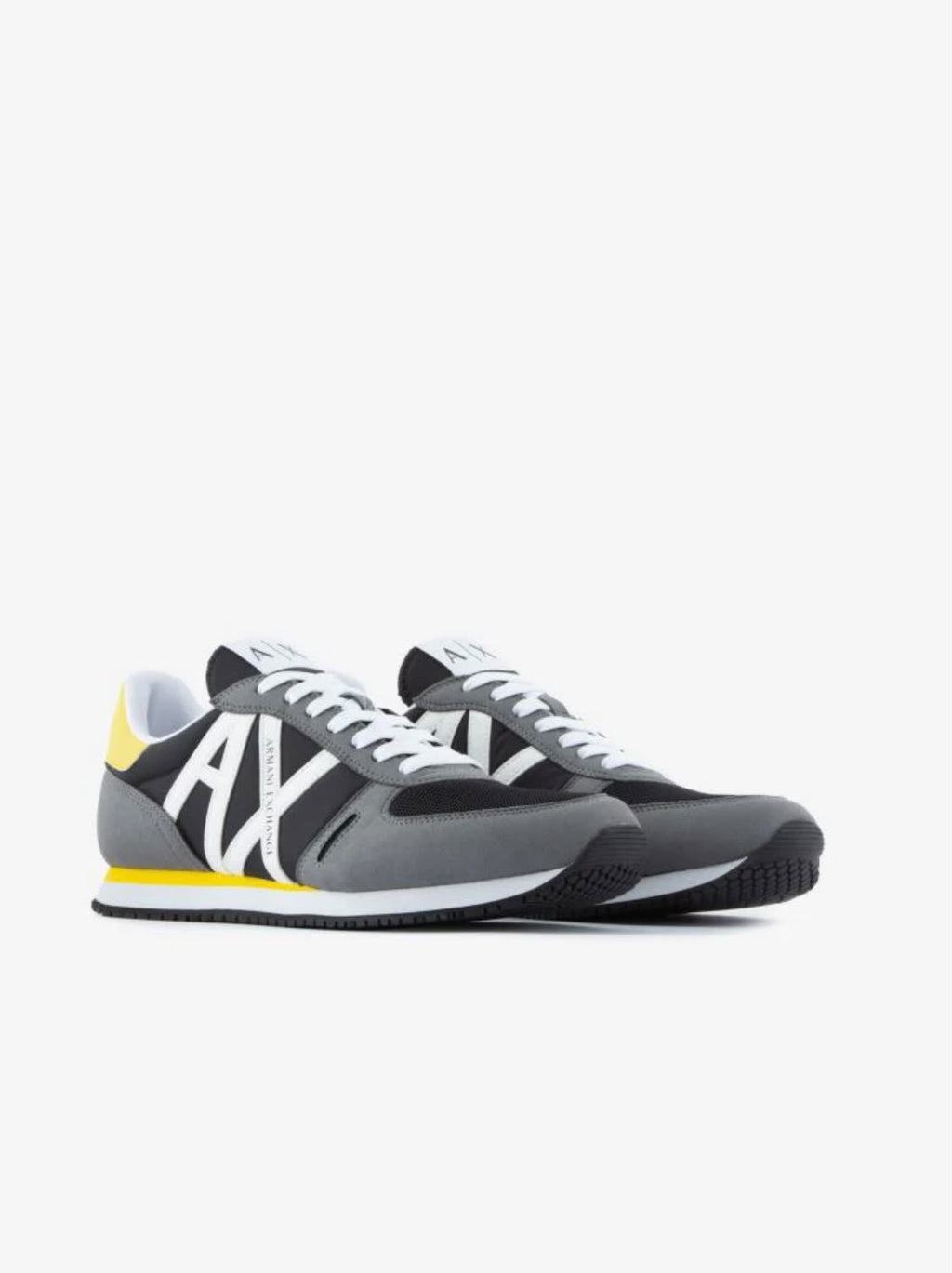 Armani Exchange Men's Retro Block Multicolor Running Sneakers