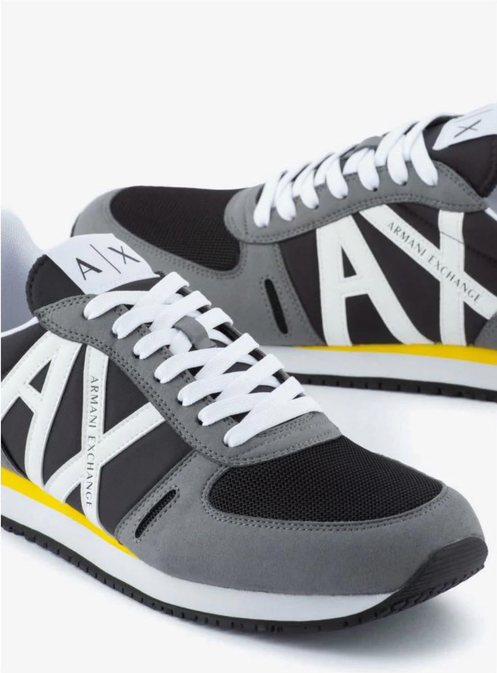 Armani Exchange Men's Retro Block Multicolor Running Sneakers