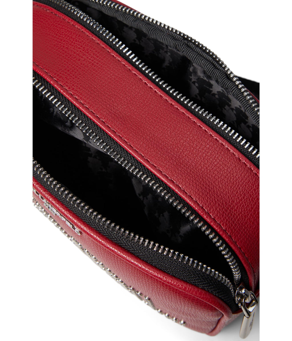 KARL LAGERFELD Maybelle Red Rivets Crossbody