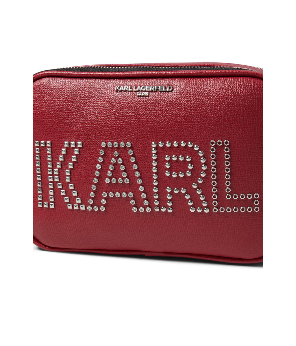 KARL LAGERFELD Maybelle Red Rivets Crossbody