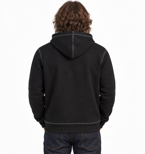 Karl Lagerfeld Paris Continuous Line Cameo Graphic Hoodie