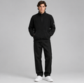 Calvin Klein Badge Half-Zip Mock-Neck Sweatshirt