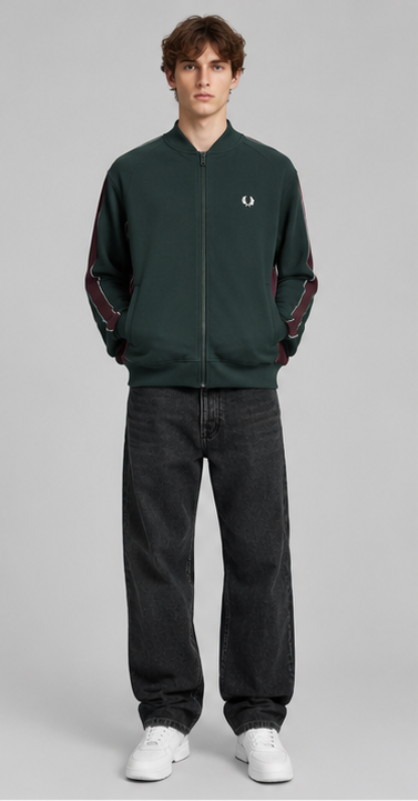 Fred Perry Contrast Tape Track Jacket