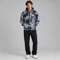 True Religion Bleach Tie-Dye Globe Logo Zip-Up Hoodie