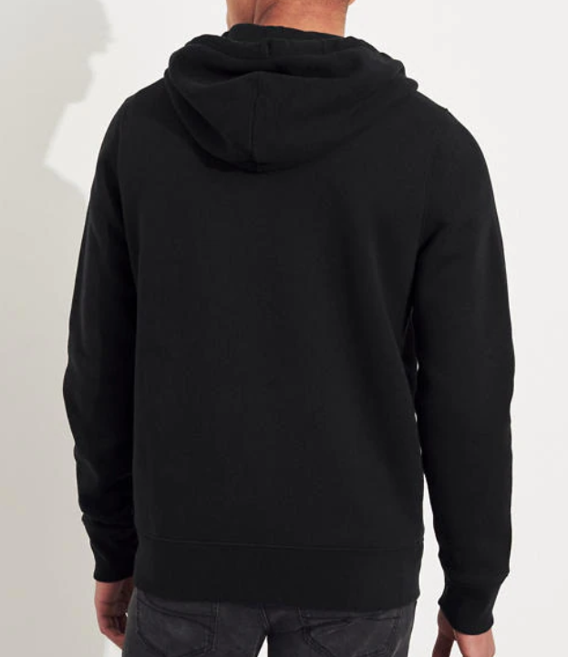 Hollister Graphic Applique Full-Zip Hoodie